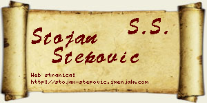 Stojan Stepović vizit kartica